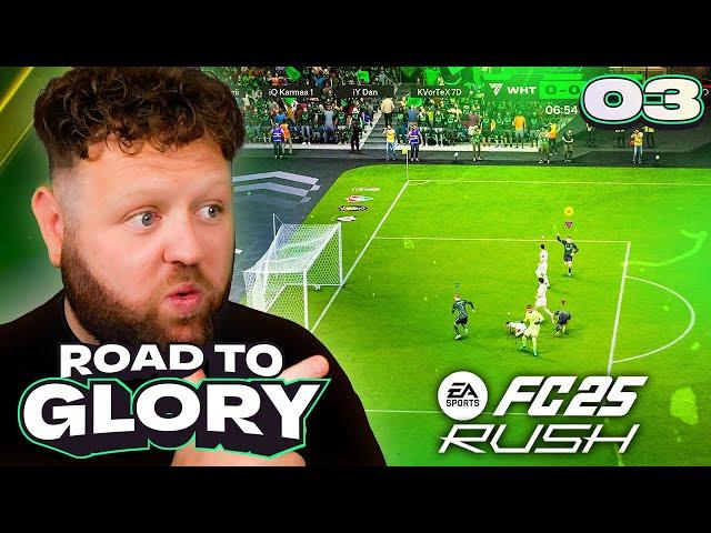 FC25 ROAD TO GLORY #3 - PLAYING THE NEW 'RUSH' GAME MODE!!