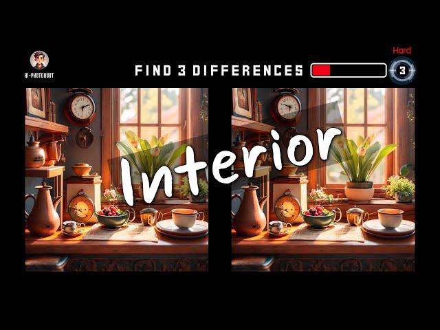 Interior(hard)-Find the Differences #5 | Ai-PhotoHunt