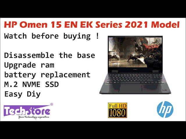 HP OMEN 15 EN0001AX : Review & how to disassemble base upgrade ram m.2 nvme ssd battery replacement