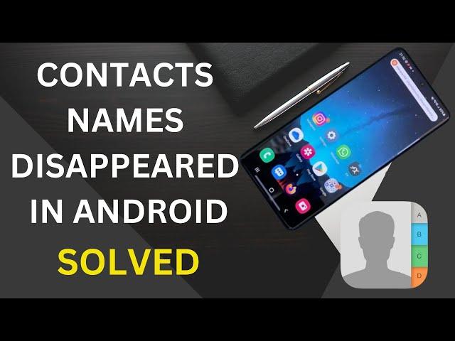 Android phone not showing contact names, just numbers (Fixed)