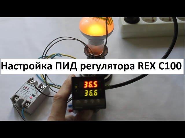 Настройка ПИД регулятора REX C100 для инкубатора