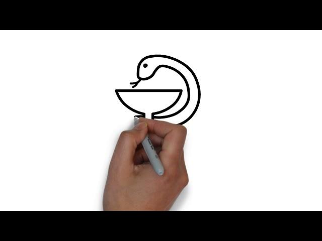 Как нарисовать символ медицины / How to draw a symbol of medicine