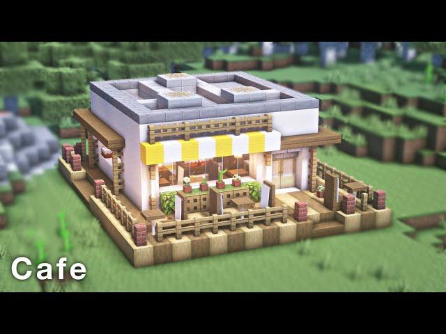 Minecraft | How to Build a Modern Cafe