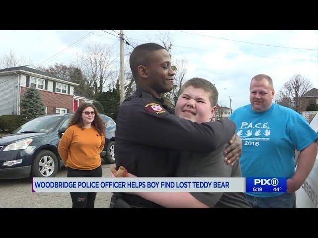 Cop helps NJ child with autism find his lost teddy bear after 911 call