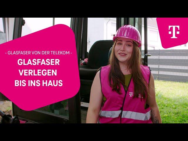 Telekom Glasfaser verlegen: So kommt die Glasfaserleitung von der Straße bis ins Haus