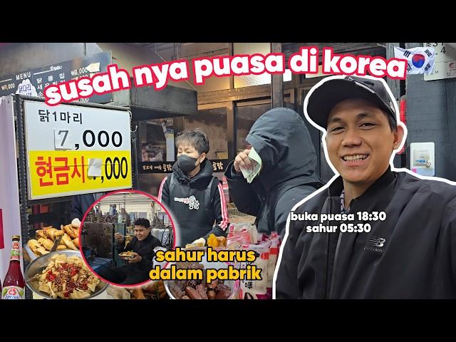 THE DIFFICULTY OF FASTING IN KOREA, EVEN EATING SAHUR WHILE WORKING IN A FACTORY