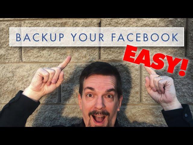 How to Backup Your ENTIRE Facebook Account Including Photos and Videos!