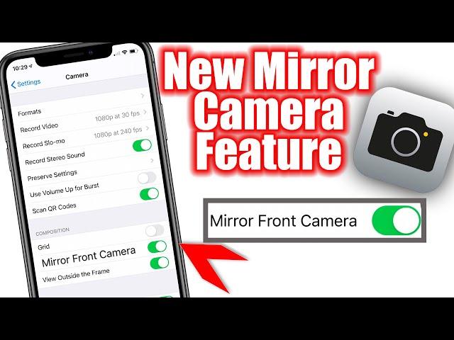 How To Mirror Front Camera iPhone - How To Flip Front Camera iPhone