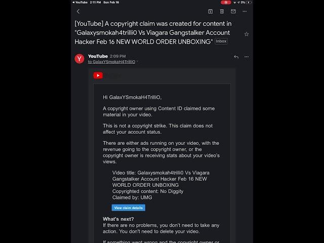 GANG GANG you can give my GALAXYSMOKAH4TRILLI0 Account back in got hacked FEB 14 by hackers YOUTUBE!