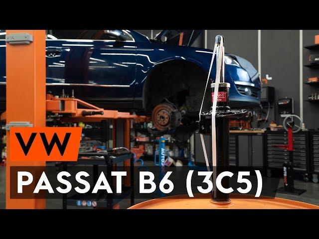 How to change a front shock strut on VW PASSAT B6 (3C5) [TUTORIAL AUTODOC]