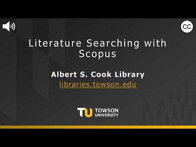 Literature Searching with Scopus