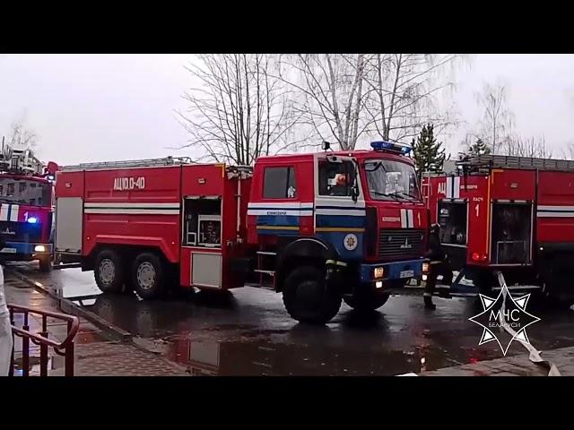 Пожар в Климовичской ЦРБ 21.11.2024