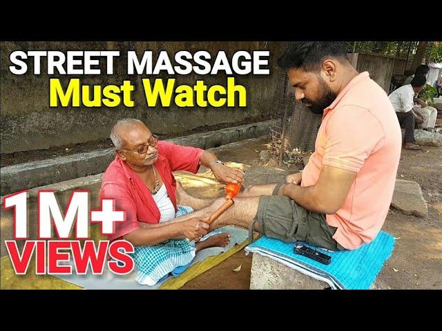 Street Laal Baba  Leg and Foot massage( Must watch and address mentioned in the description)