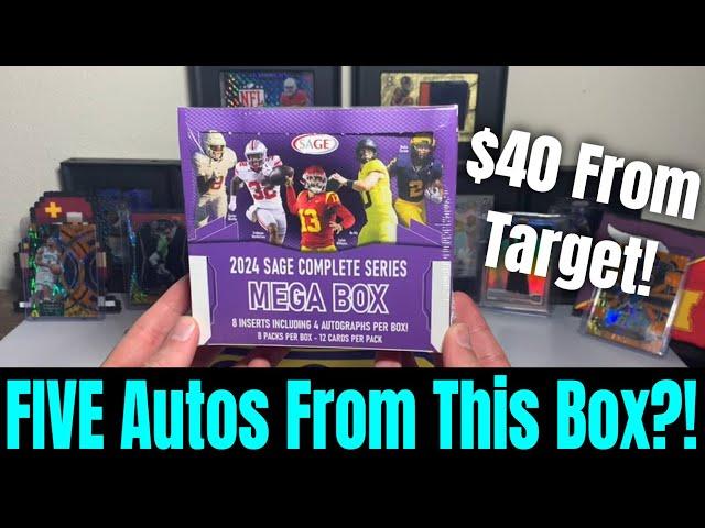 5 Autographs From This $40 Sage Football Mega Box?! 2 Quarterback Autos!! Was It Worth It?