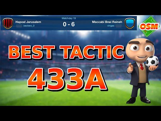 OSM TACTICS - BEST TACTIC 433A 2024 - OFFENSIVE TACTIC