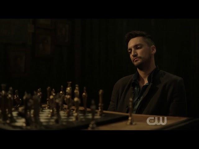 The 100 7x07  Season 7 Episode 7 [HD] "Murphy and Sheidheda Play chess Scene