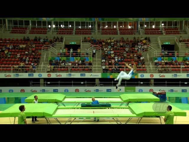 BYEDYEVKIN Dmytro (UKR) - 2016 Olympic Test Event, Rio (BRA) - Qualification Trampoline Routine 2