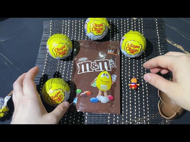 Unboxing Surprise eggs CHUPA CHUPS. ASMR. Мультфильм Свинка Пеппа.