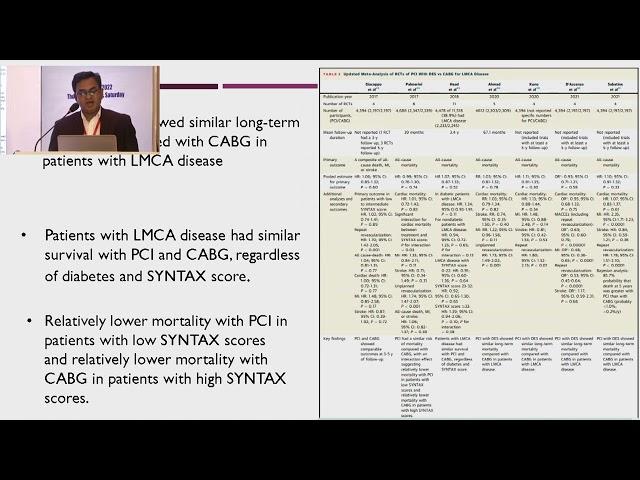 Session 21: CABG Vs PCI in LM & MVD PCI - Evidences & Reality -Dr  Nur Alam