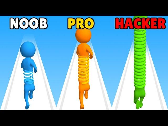 NOOB vs PRO vs HACKER in Toy Spring Man