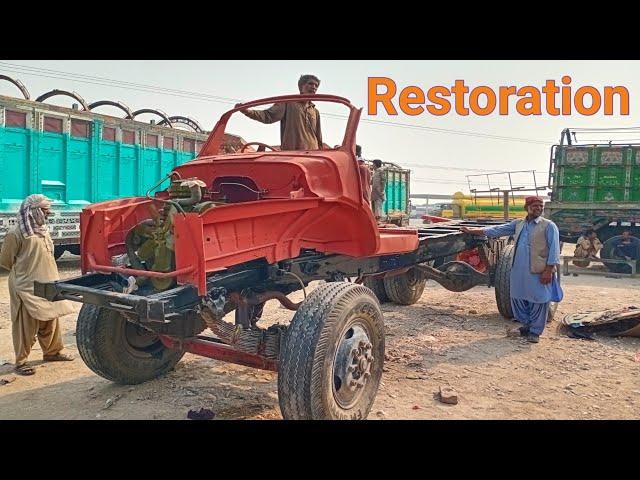 How To Old Bedford Truck Restoration Process | Truck Manufacturing Process in Local Workshop