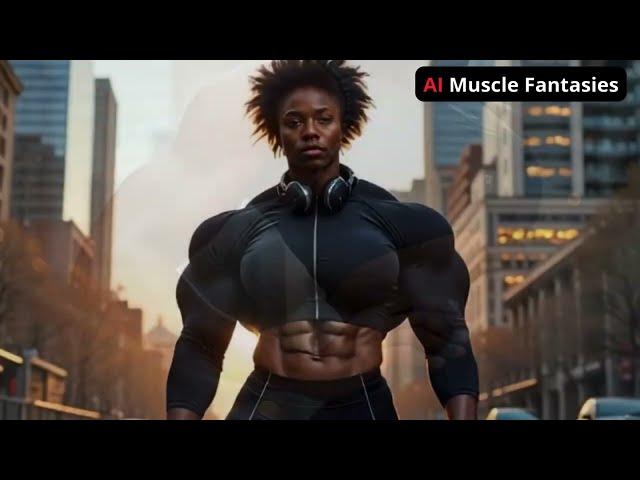 (4K) AI Muscle Fantasies. Muscle Growth