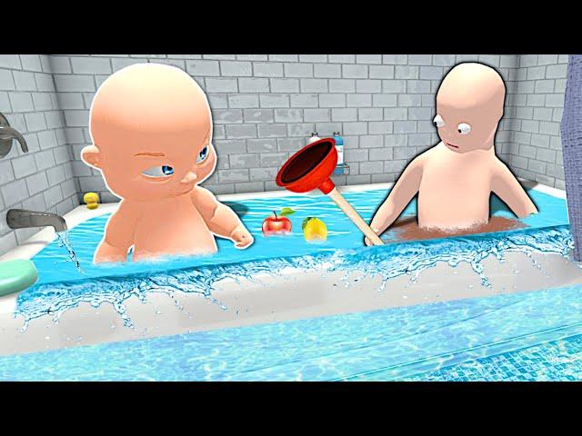 Baby Flooded the Bathroom While Making "SOUP" - Who's Your Daddy 2 Multiplayer