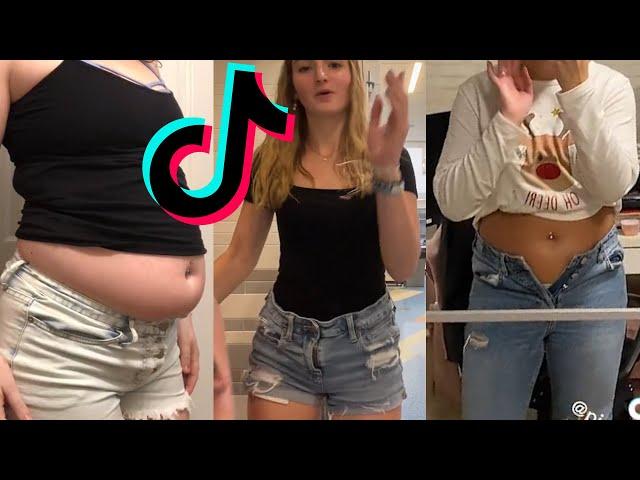 Foodbaby Bloated Unbuttoned Part 4 TikTok Compilation
