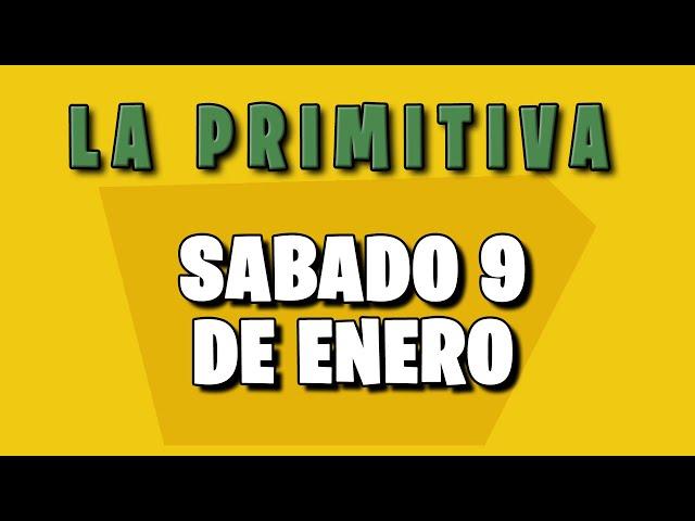 Resultado de La Primitiva del Sabado 9 de Enero de 2021