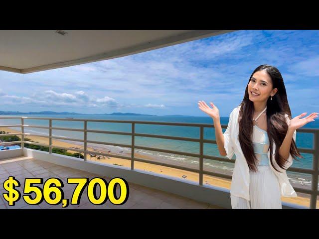 $56,700 (1.99M THB) Pattaya Beach front Condo with “Spacious Ocean View” in Thailand