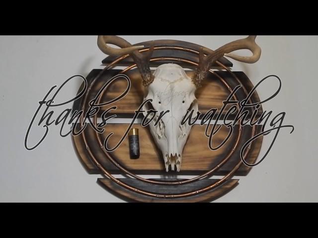 How to make a deer skull wall hanger from junk