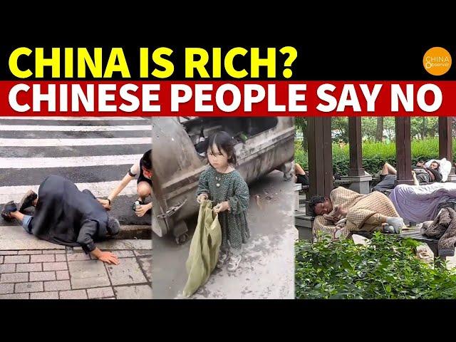 Extreme poverty in China: Girl Scavenges for Food, Boy Sells Bottles, Elderly Drink Dirty Water