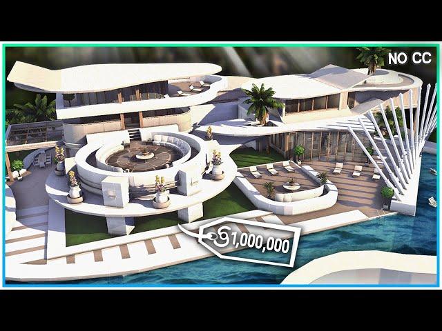 Sims 4 Modern MILLIONAIRE Mansion  [No CC]- Sims 4 Speed Build | Kate Emerald