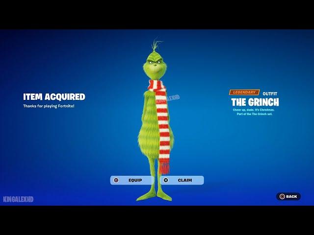 How To Get The Grinch Skin NOW FREE In Fortnite! (Unlock LEGO The Grinch Style Bundle)