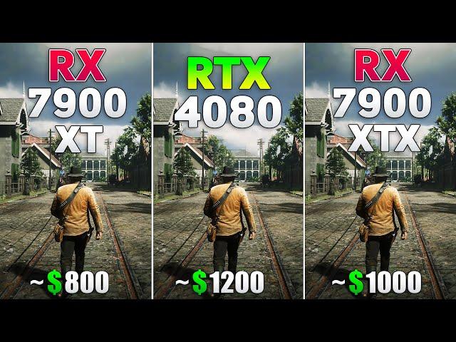 RX 7900 XT vs RTX 4080 vs RX 7900 XTX - Test in 8 Games