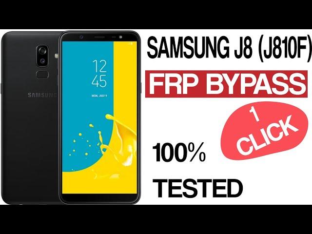 Samsung j8 (j810f)  frp bypass 1click / samsung j8 frp bypass android 10 / Samsung j8 frp bypass