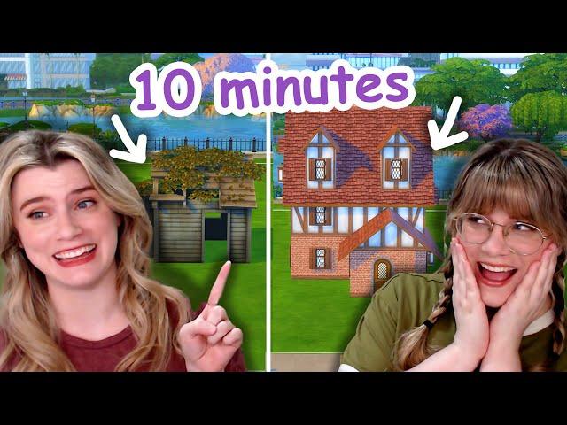 we each tried to build a house in 10 MINUTES