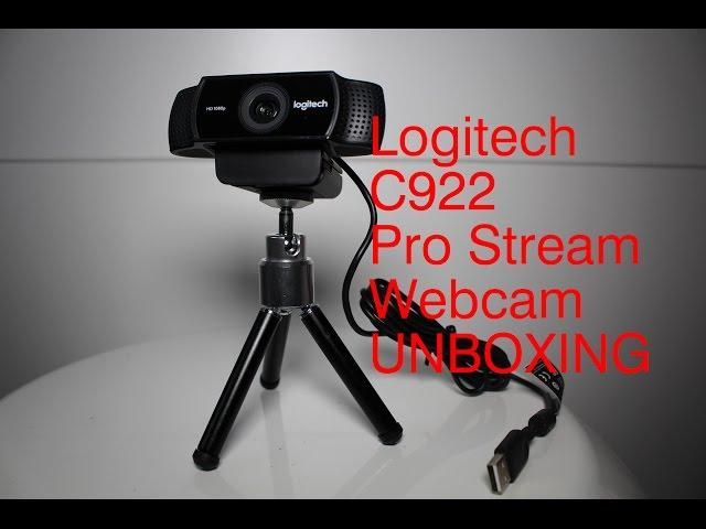 Logitech C922 Pro Stream Webcam [UNBOXING] 1080p/30FPS + STATIV / Tripod