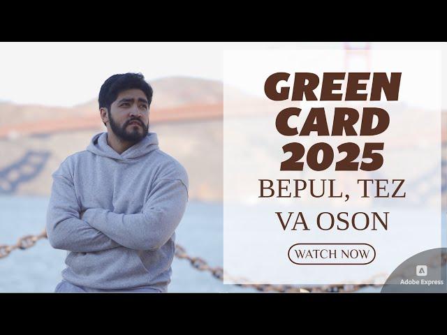 GREEN CARD 2025 TEZ, XATOSIZ ANKETA TO'LDIRISH. DVLOTTERY 2025 REGISTRATION