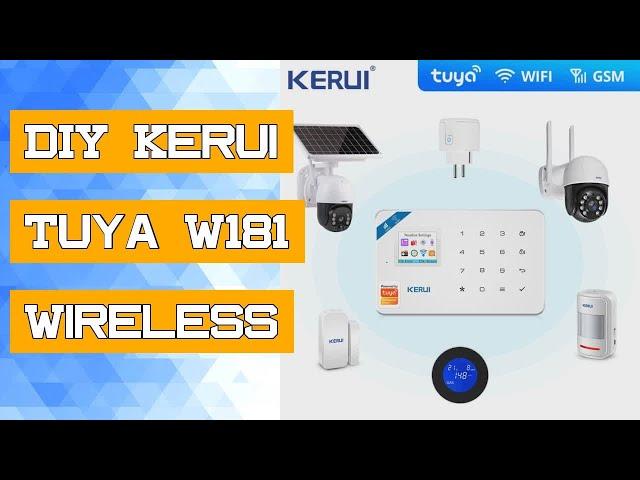 DIY Kerui Tuya W181 Wireless Wifi Home Alarm 3MP Tuya Camera Control LCD GSM  Burglar Alarm System H