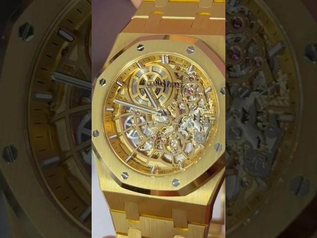 YOU CANNOT BUY THIS: Audemars Piguet Royal Oak Skeleton Ultra-Thin Gold, true #hautehorlogerie