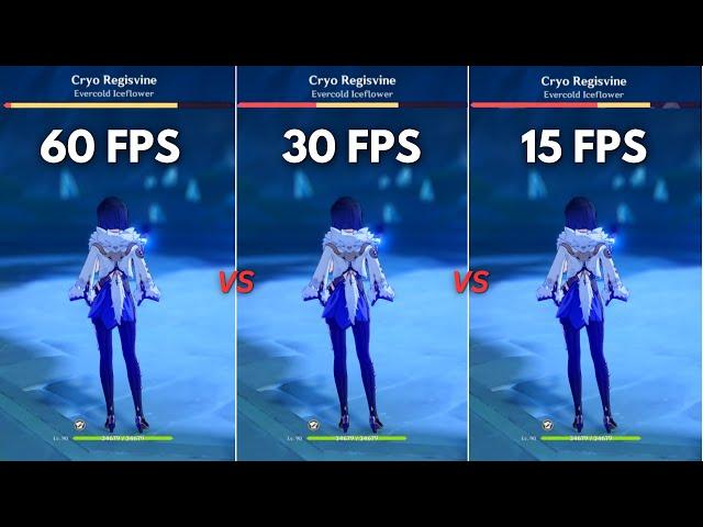 Does FPS really matter? 60 FPS vs 30 FPS vs 15 FPS [ Genshin Impact ]