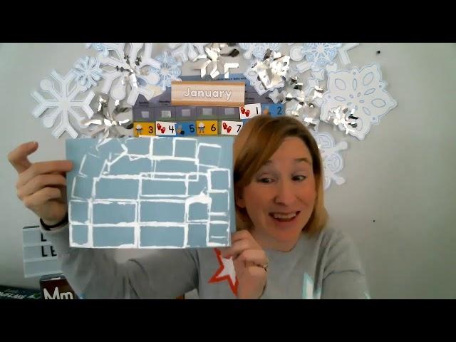 Igloo preschool painting | circle time crafts at home preschool with Ms Julie | Lets Paint Igloo!