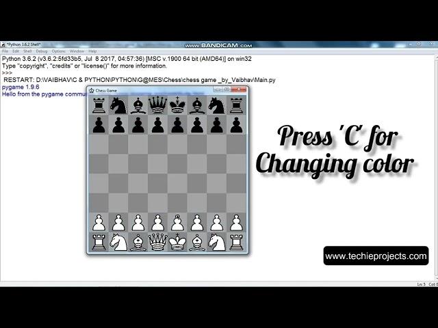 Chess Game in Python with Source Code | Python Games for Beginners