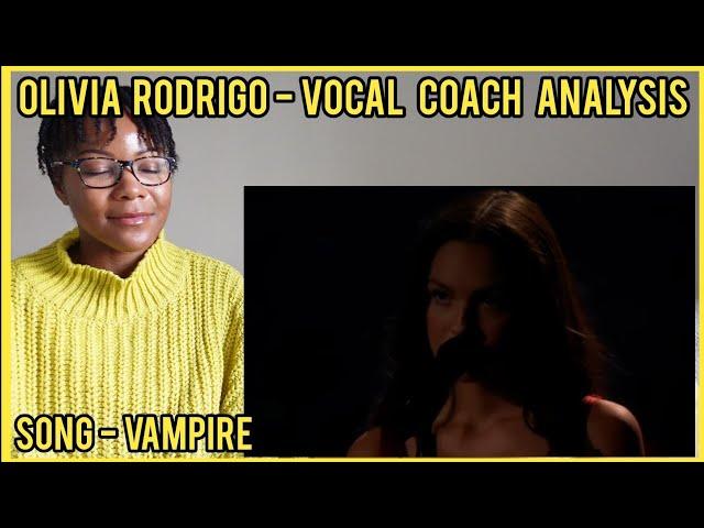 Olivia Rodrigo Sings Vampire - Vocal Coach Analysis #oliviarodrigo #vocalcoach #reaction