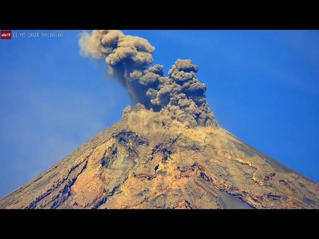 Nov 7, 2024: Fuego Volcano Eruption Goes Sideways in Guatemala