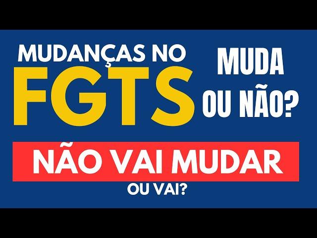 FGTS não muda mais - Fim do saque aniversário - Empréstimo FGTS