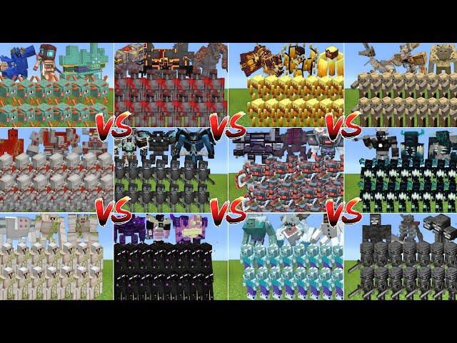 MOB ALLIANCE TOURNAMENT IN MINECRAFT MOB BATTLE