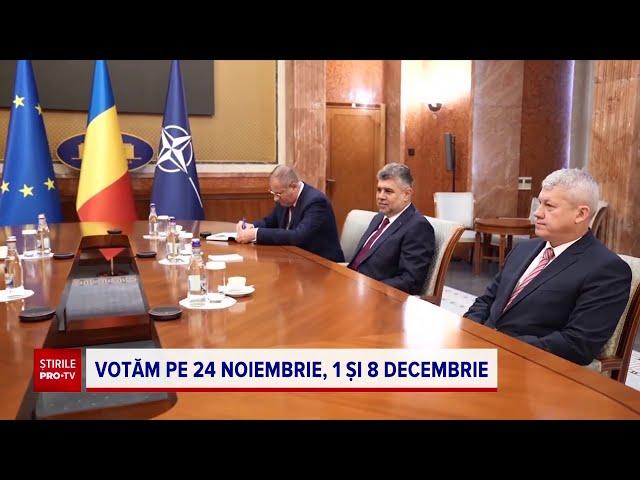 Alegeri prezidenţiale - primul tur pe 24 noiembrie, al doilea pe 8 decembrie