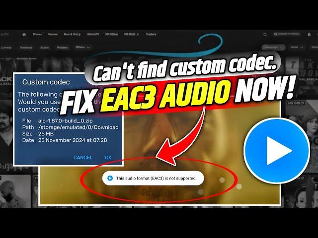  This Audio Format EAC3 Is Not Supported Mx Player | Mx Player EAC3 Audio Not Supported | MX player